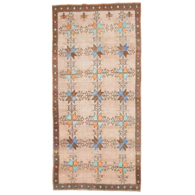 Vintage Turkish Oushak Handmade Wool Cotton Brown Area Rug For Sale - Image 11 of 11