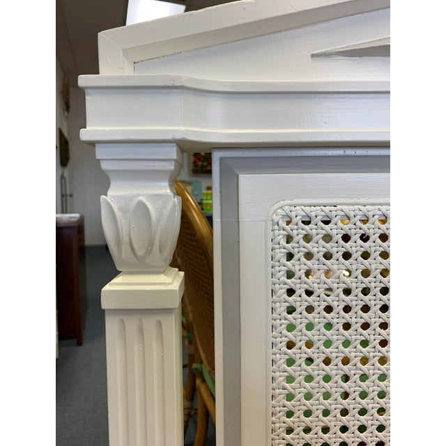 Wood Antique Neoclassical Headboard Re-Purposed Into Bench For Sale - Image 7 of 11