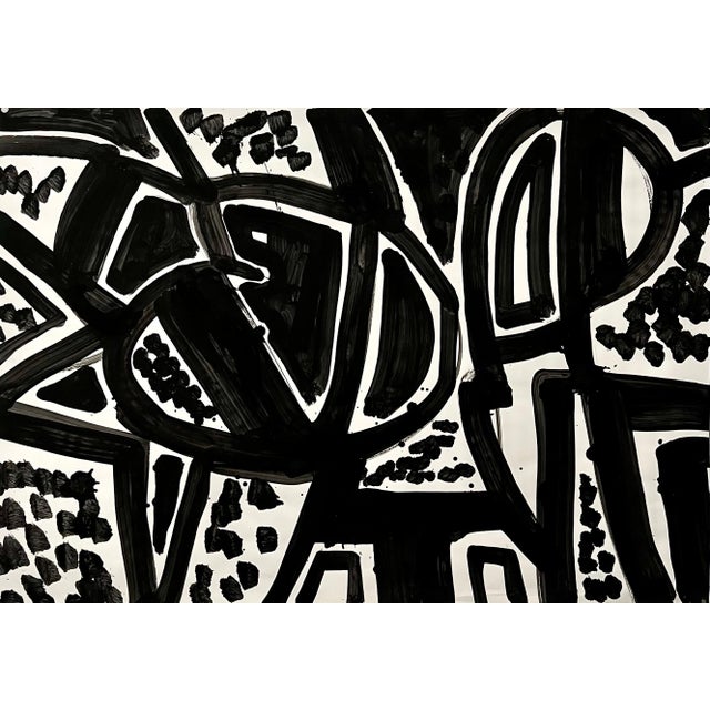 Jay Milder, Abstract Expressionist Landscape Jay Milder Rhino Horn Painting American Pop Art, 1990 For Sale