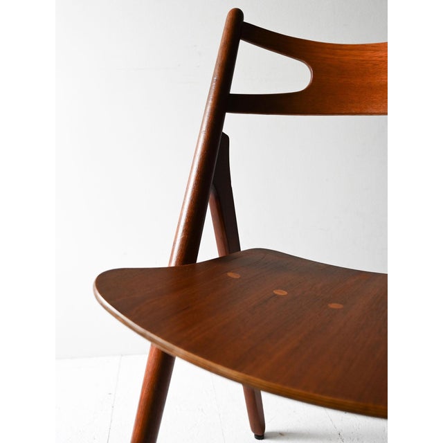 Wood CH29 Chairs by Hans J. Wegner for Carl Hansen & Søn, 1962, Set of 2 For Sale - Image 7 of 13