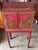 19th Century 19th Century English Red Lacquered Chinoiserie Cabinet For Sale - Image 5 of 14