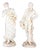European Porcelain Statuettes, 1910, Set of 2 For Sale