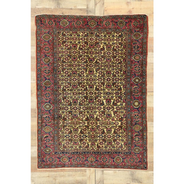 Vintage Turkish Sivas Rug, 04'01 X 05'07 For Sale - Image 9 of 10