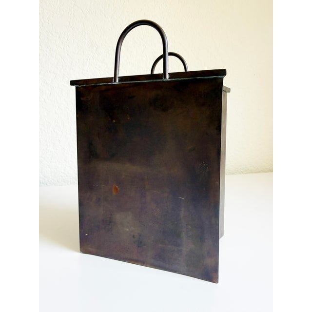 Italian 1960s Brass Shopping Bag Sculpture in the Manner of Gio Ponti For Sale - Image 10 of 12