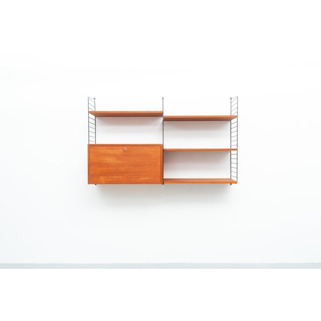 String Wall Shelf by Kajsa and Nisse Strinning, 1950s For Sale - Image 15 of 15