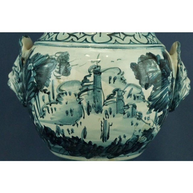 Vintage Italian Ceramic Vase by Bartolomeo Rossi & Sons for Cas Savona, 1930s For Sale - Image 14 of 18