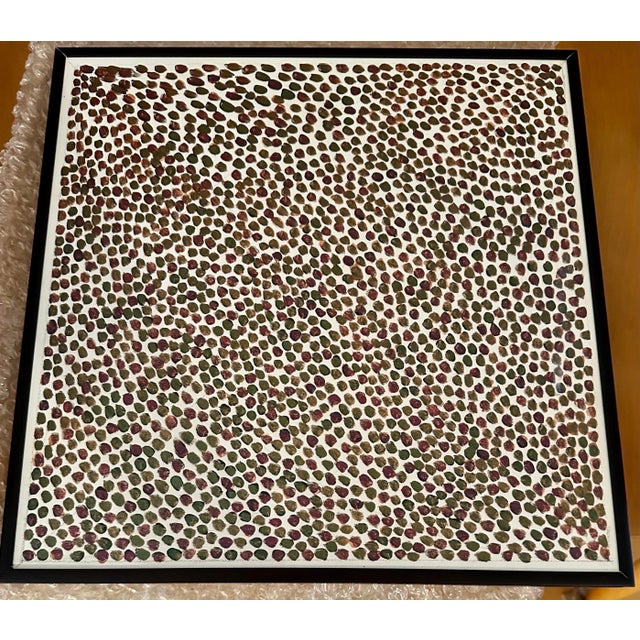 Green Early 21st Century "Motif in Dots" Original Acrylic Painting on Masonite by David Roth For Sale - Image 8 of 9