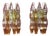 Poliedri Wall Lamps in Murano Glass in the style of Venini, 1950s, Set of 2 For Sale