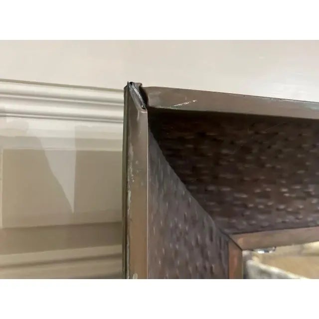 Glass 2000s Arhaus Large Copper Mirror For Sale - Image 7 of 10