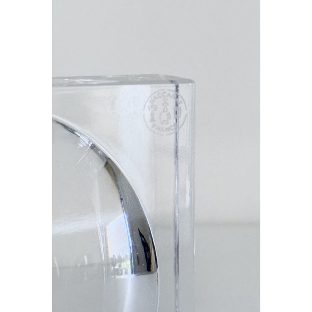 Transparent Baccarat Square Sparte Crystal Ashtray, 1980s For Sale - Image 8 of 8