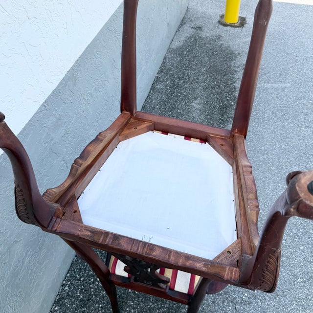 Vintage Chippendale Style Ball in Claw Dining Chairs - Set of 9 For Sale - Image 11 of 12