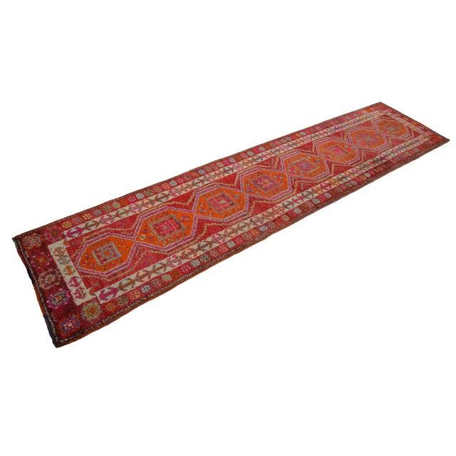 Textile Kurdish Runner Rug. Hand-Knotted Tribal Halway Rug - 2′9″ × 11′10″ For Sale - Image 7 of 12
