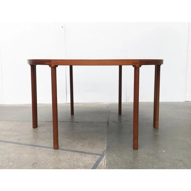 Brown Scandinavian Mid-Century Teak Dining Table For Sale - Image 8 of 18