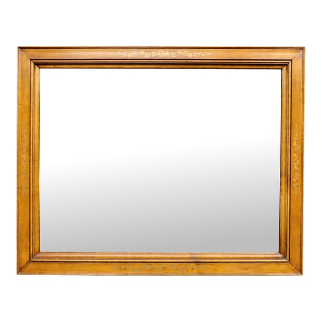Hitchcock Maple Framed Wall Mirror For Sale