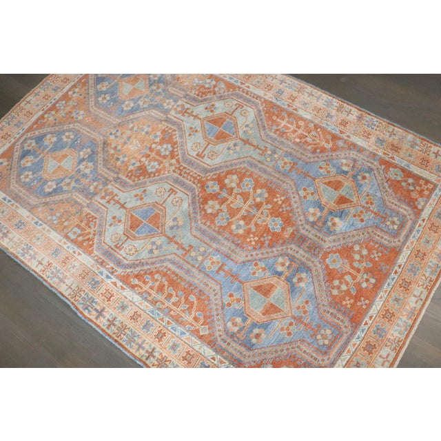 Textile Early 20th Century Tribal Persian Shiraz Small Rug - 3'11" x 5'8" For Sale - Image 7 of 11