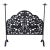 1970s Spanish Style Wrought Iron Fireplace Screen For Sale