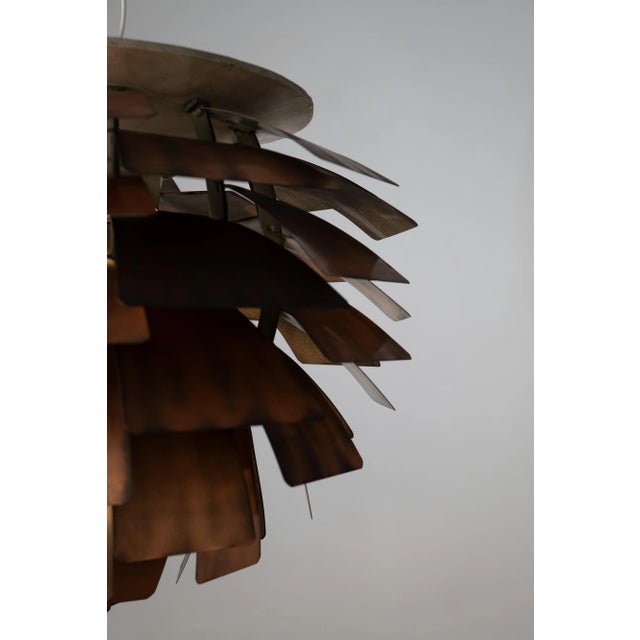 Mid-Century Modern Large Copper Artichoke Light by Poul Henningsen for Louis Poulsen, 1950s For Sale - Image 3 of 11