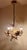Metal Vintage Chandelier in a Floral Design Made of Gold-Colored Metal, 1970s For Sale - Image 7 of 7