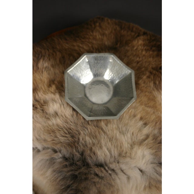 Art Nouveau Hammered Pewter Bowl by Léon Provins, 1931, in Good conditions. Designed 1920 to 1949 This piece has an...