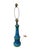Mid-Century Modern Vintage Mid-Century Modern Turquoise Blue Bitossi Table Lamp Italian Pottery For Sale - Image 3 of 8