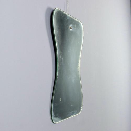 Glass Vintage Shaped Mirror, 1950s For Sale - Image 7 of 9