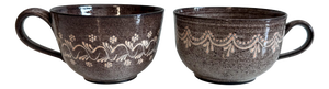 Large Handmade Ceramic Mugs with Handles from Serocka, Germany, 1970s, Set of 2
