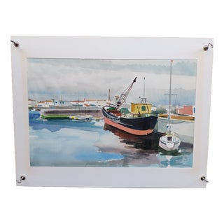 Michel Roubille, L'Île d'Yeu, 1983, Watercolor For Sale