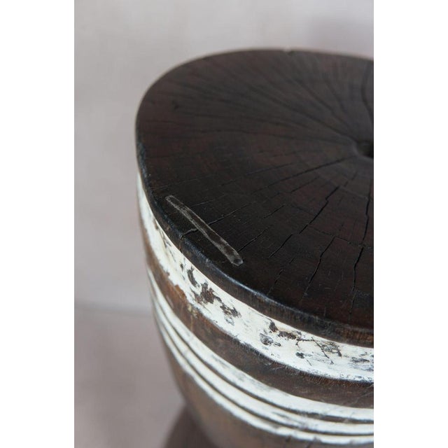 Tapered Wood Side Table from Cameroon For Sale - Image 4 of 6