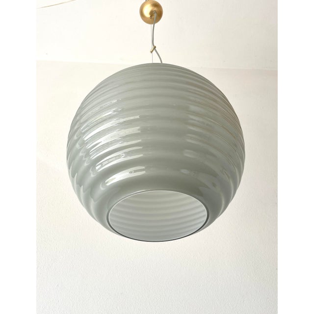 Vintage Modulo S40 Murano Ceiling Lamp by Toso - Massari for Leucos, 1990s For Sale - Image 6 of 16