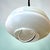Mid-Century Modern White Glass Pull Down Dining Room Pendant Lamp, 1970s For Sale - Image 4 of 12