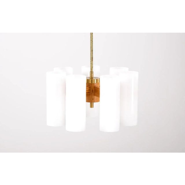Ceiling Light attributed to Uno & Östen Kristiansson for Luxus, Sweden, 1960s For Sale - Image 6 of 9