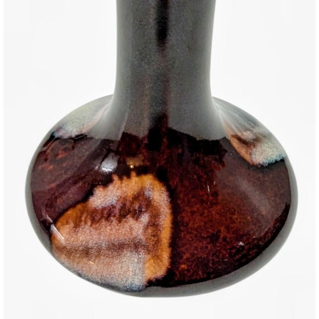 Chinese Antique Qing Dynasty Yao Bian Flambe Glazed Oxblood Red Vase For Sale - Image 3 of 11