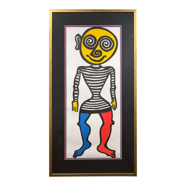 Alexander Calder"Puppet Man"1960. E. A. Fine Art Print Hand Signed Custom Framed For Sale