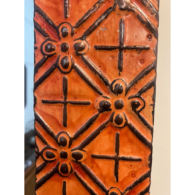 Art Deco Ogt Recycled Antique Tin Ceiling Mirror For Sale - Image 3 of 8