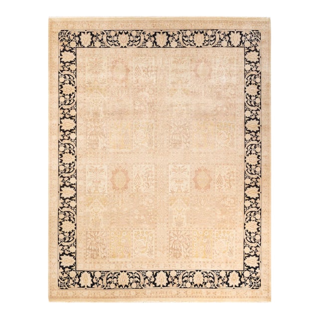 Mogul, One-of-a-Kind Hand-Knotted Area Rug - Ivory, 8' 3" x 10' 5" For Sale