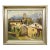 Biedermeier Painting of an European Alpine Village Late 19th Century For Sale