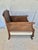 Early 20th Century French Style Walnut and Cane Lounge Chair For Sale - Image 6 of 10
