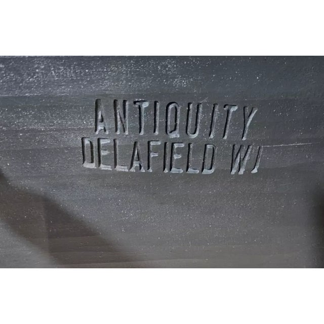 Mid 20th Century Black Windsor Fan-Back Armchair Carved Knuckles Antiquity Delafield Wisconsin For Sale In Cleveland - Image 6 of 6