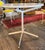 Vintage 1960s 5-Piece White Cast Iron and Marble Patio Set With Bright Yellow, Vinyl Seat and Back Cushions For Sale - Image 10 of 10