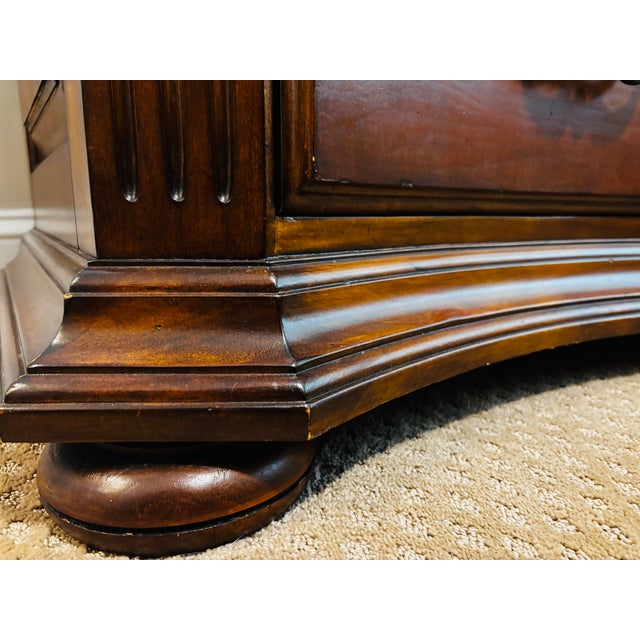 Wood Ethan Allen Tuscany Marco Serpentine 9-Drawer Dresser For Sale - Image 7 of 7