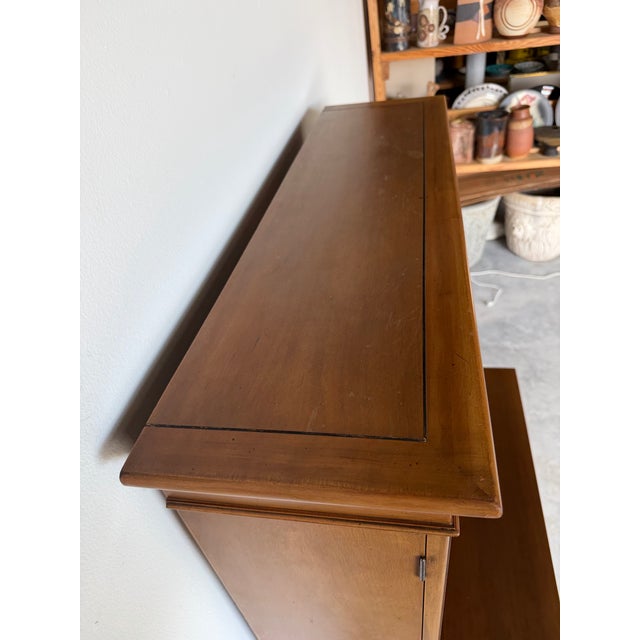 Wood Vintage Weiman French Provincial Louis XV-Style Secretary Desk With Bookcase Hutch For Sale - Image 7 of 13