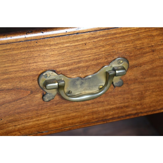 Wood 19th-Century French Provençal Cherrywood Writing Desk For Sale - Image 7 of 18