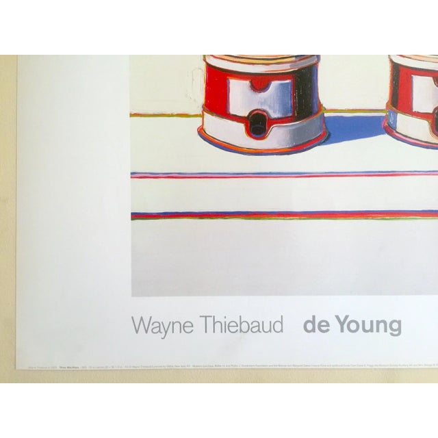 Wayne Thiebaud Pop Art Lithograph Print Museum Poster " Three Machines " 1963 For Sale - Image 9 of 12