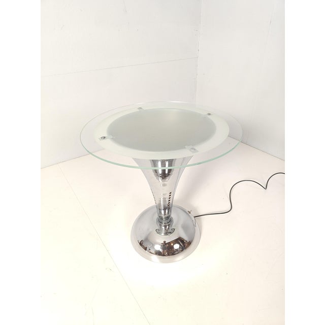 Metal Mid-Century Modern Illuminated Cocktail Coffee Table, 1970s For Sale - Image 7 of 12