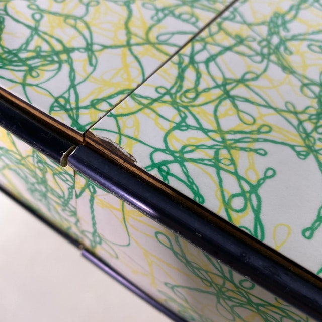 Green Mid-Century Modern Spaghetti Pattern Hairpin Leg Kitchen Set - 7 Pieces For Sale - Image 8 of 13