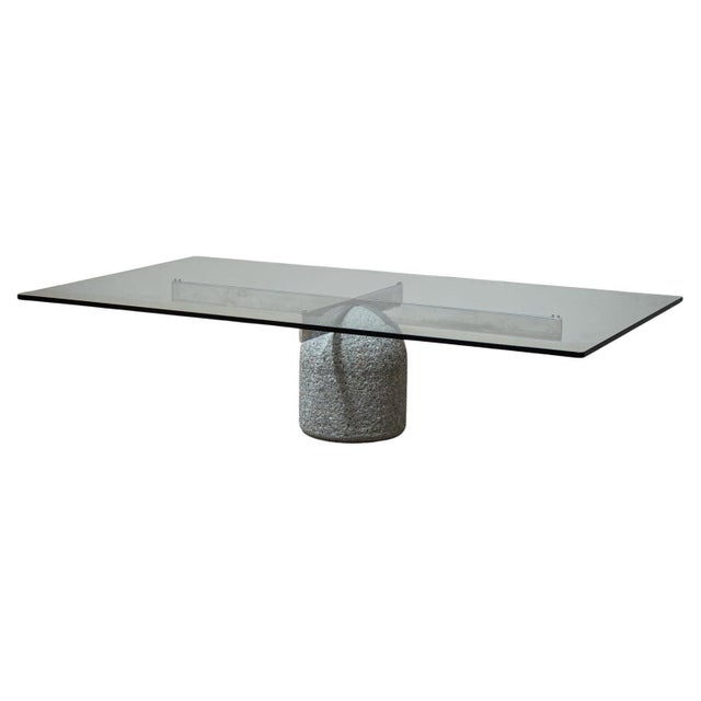 Metal 1970s “Paracarro” Coffee Table by Giovanni Offredi for Saporiti, Italy For Sale - Image 7 of 18