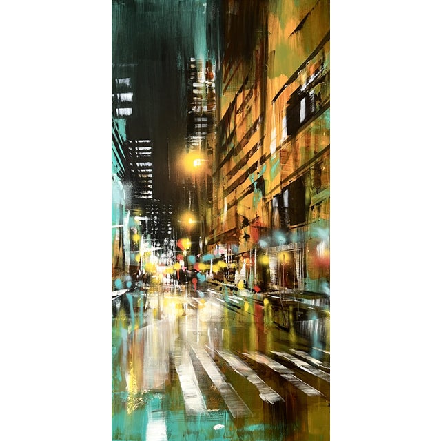 Bianca Prettau, Kyoto Teal, 2026, Cotton, Acrylic and Canvas For Sale - Image 6 of 10