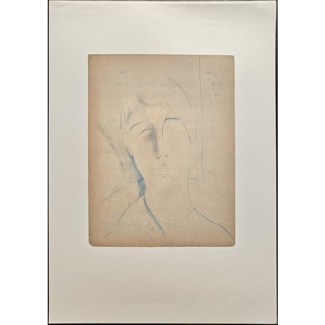 A. Modigliani, Ritratto di Angela / Portrait of Angela, Lithograph For Sale - Image 7 of 7