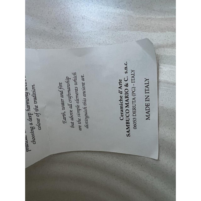 Late 20th Century Jar With Lid, Mario Sambuco, Deruta Italy, Hand Painted, Vantage Italian For Sale - Image 12 of 17