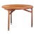 Jens Risom Mid Century Round Walnut Dining Table For Sale